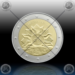 2 EVRO LATVIJA 2019 "The Rising Sun" UNC
